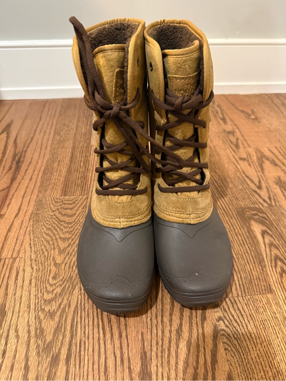 The North Face Men's Brown and Tan Waterproof Winter Boots